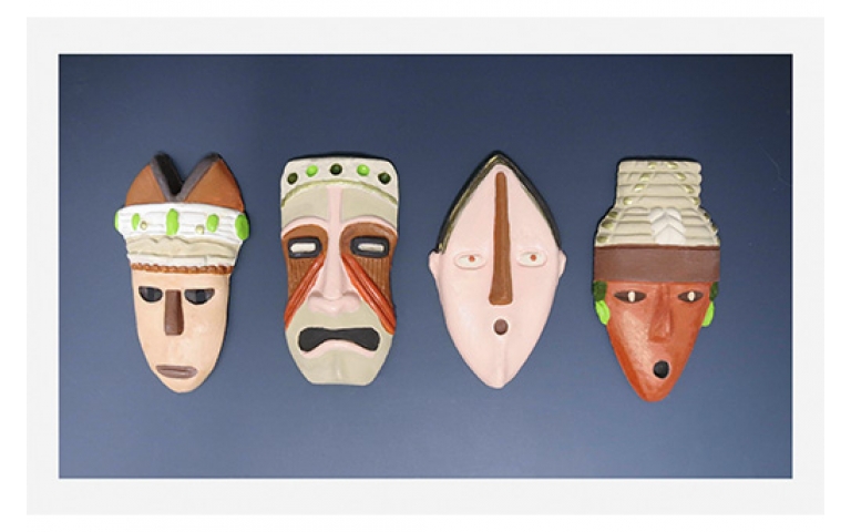 Tribal Mask Magnets